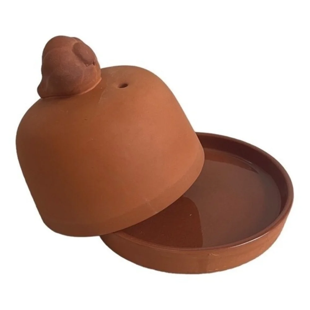 Vintage Progressive International Terra Cotta Onion Garlic Roaster Pot 5
